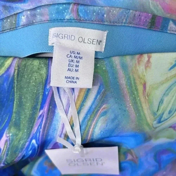 Sigrid Olsen Skirt&Halter SZ M Watercolor’s NWT RESORT WEAR CRIUSE SEXY SUMMER - Picture 8 of 10